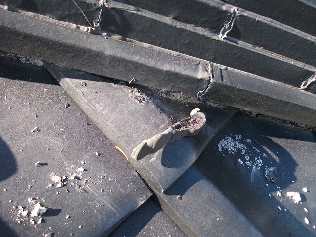 経年劣化した漆喰